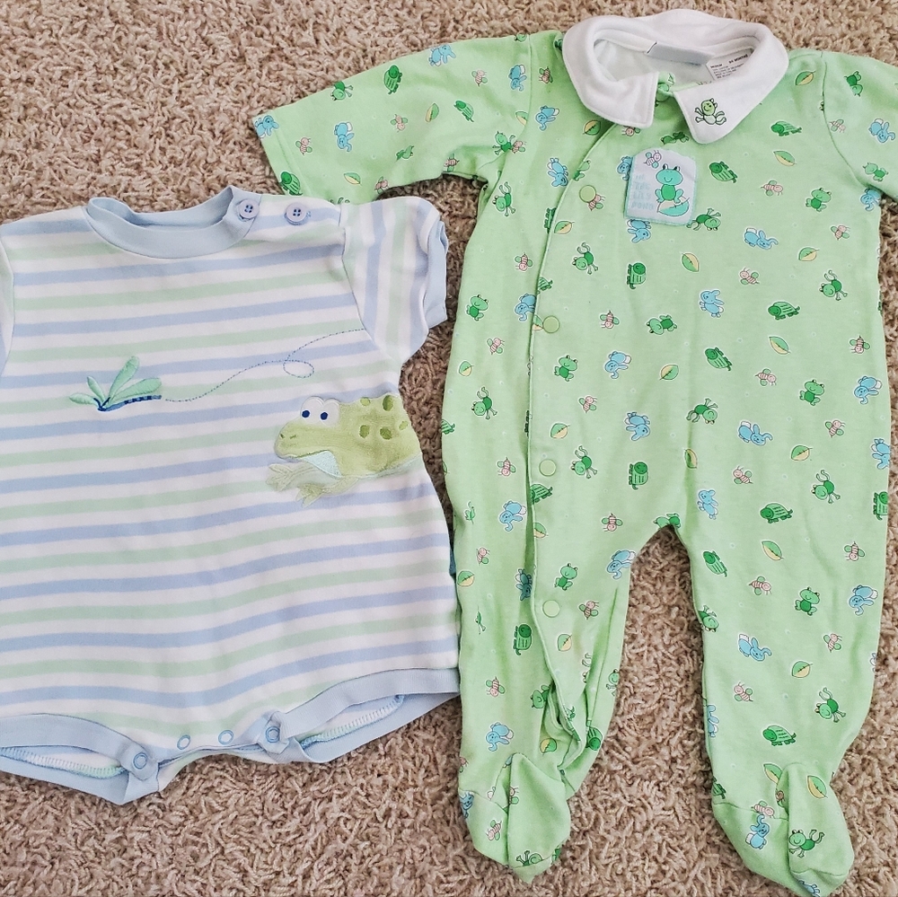 Vintage Frog Pj and Romper